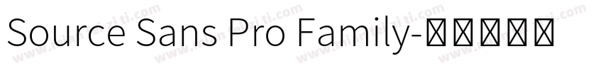 Source Sans Pro Family字体转换